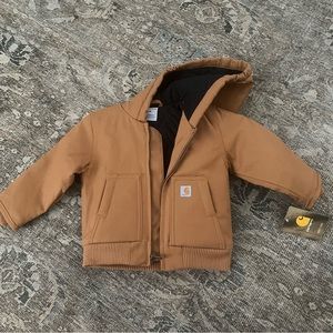 Carhartt Canvas Insulated Hooded Active Jacket for Babies or Toddlers